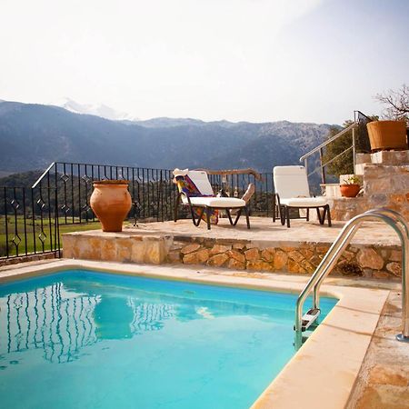 Stone Built Villa Galatia, Poolside & Perfect View Kares Exterior photo