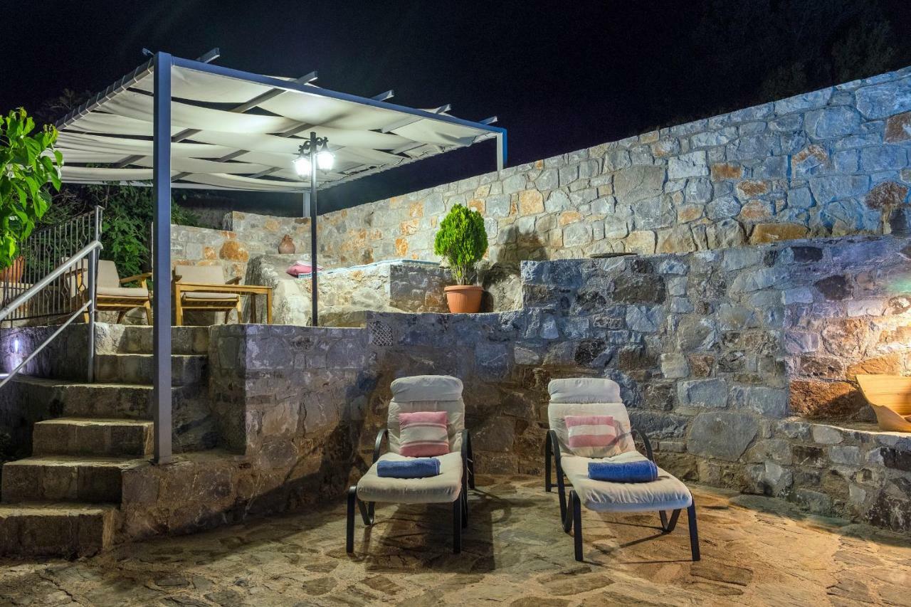 Stone Built Villa Galatia, Poolside & Perfect View Kares Exterior photo