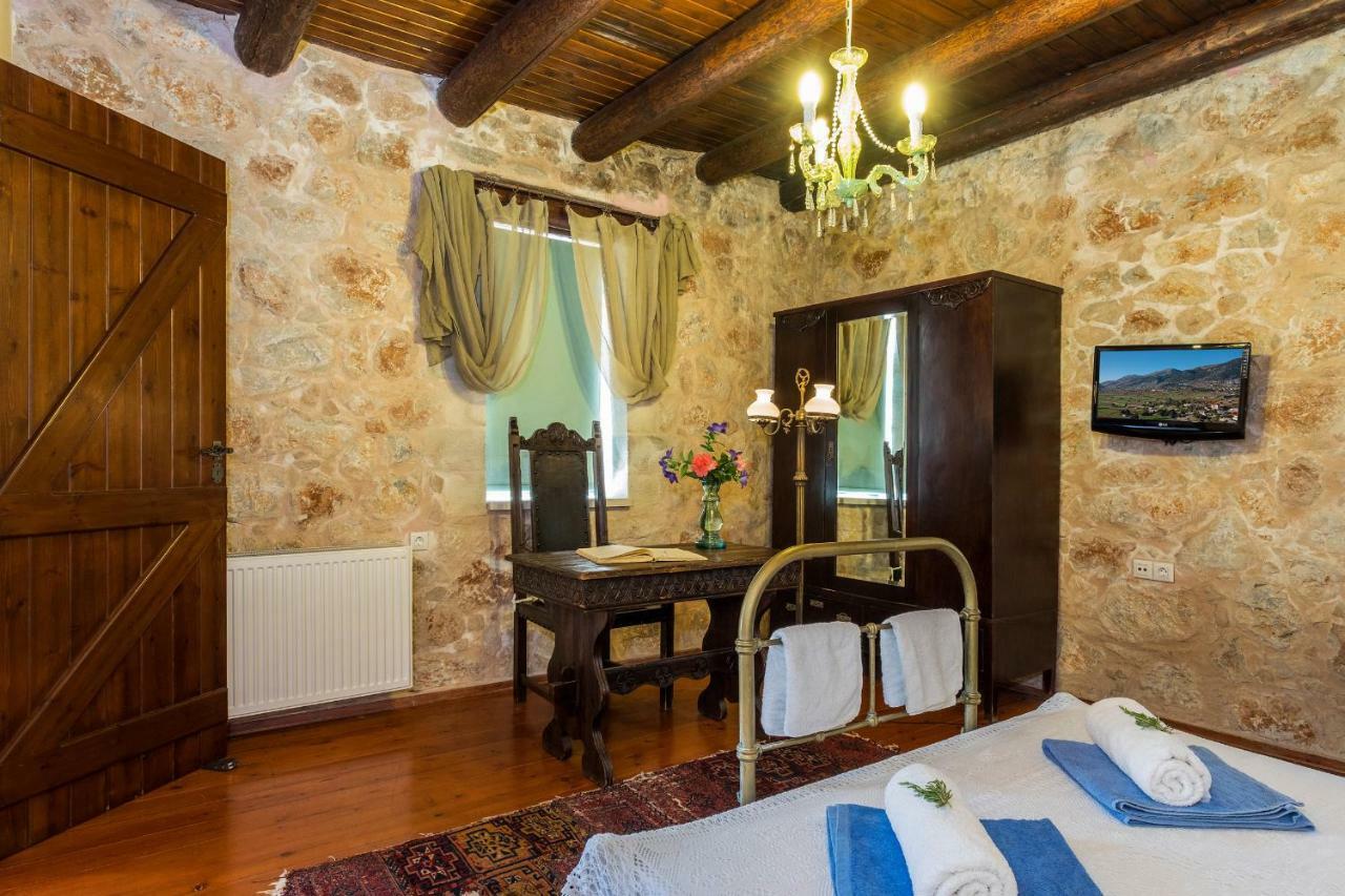 Stone Built Villa Galatia, Poolside & Perfect View Kares Exterior photo